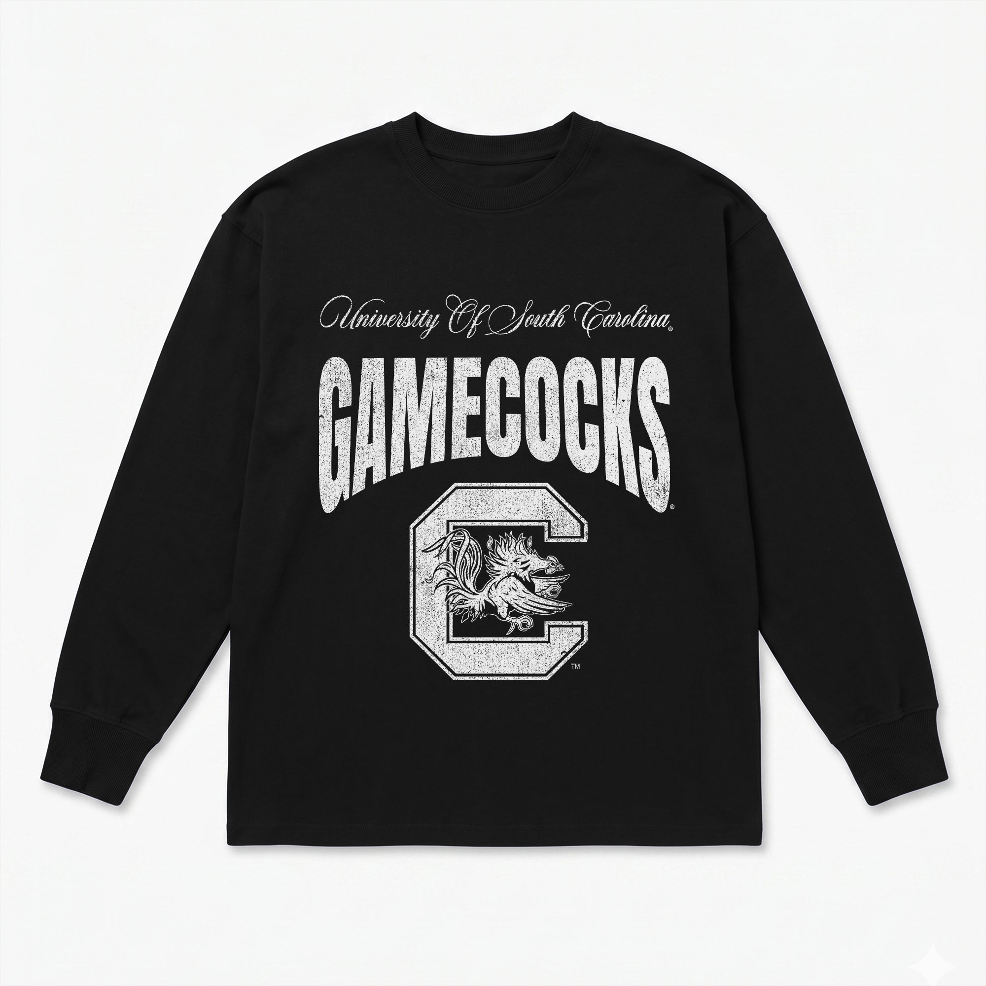 SOUTH CAROLINA GAMECOCKS BOLD AMBITION ESSENTIAL RELAXED FIT LONG SLEEVE TEE