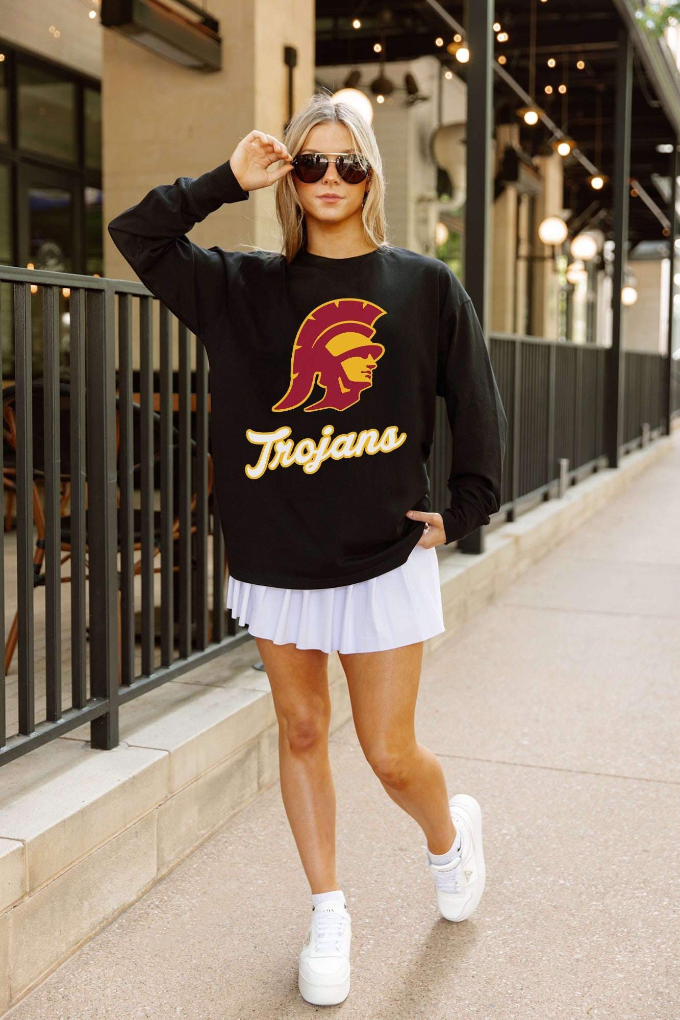 USC TROJANS HONOR ROLL ESSENTIAL RELAXED FIT LONG SLEEVE TEE