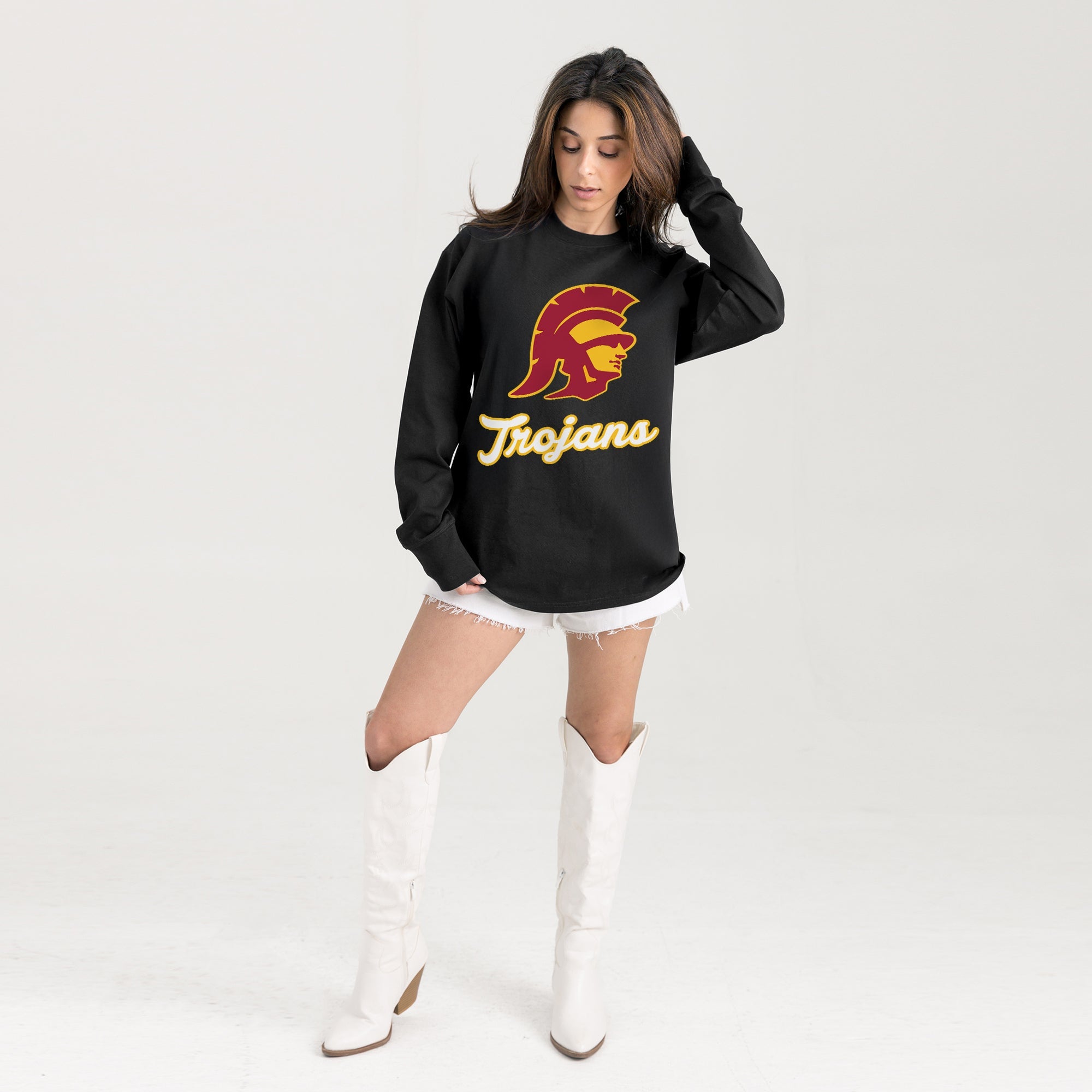 USC TROJANS HONOR ROLL ESSENTIAL RELAXED FIT LONG SLEEVE TEE