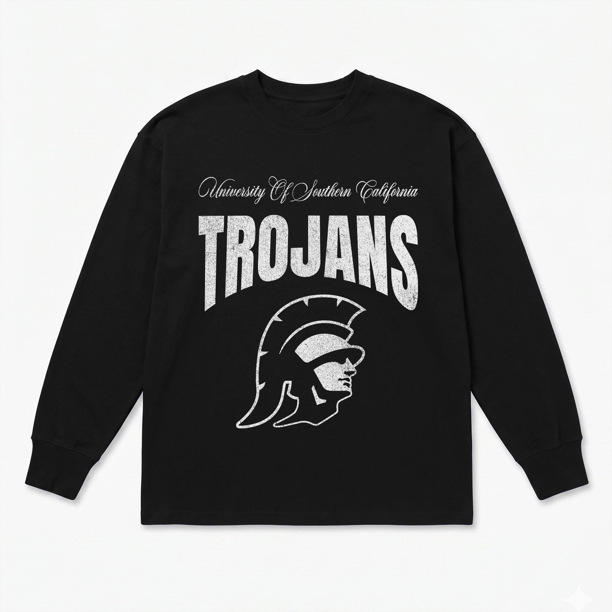 USC TROJANS BOLD AMBITION ESSENTIAL RELAXED FIT LONG SLEEVE TEE