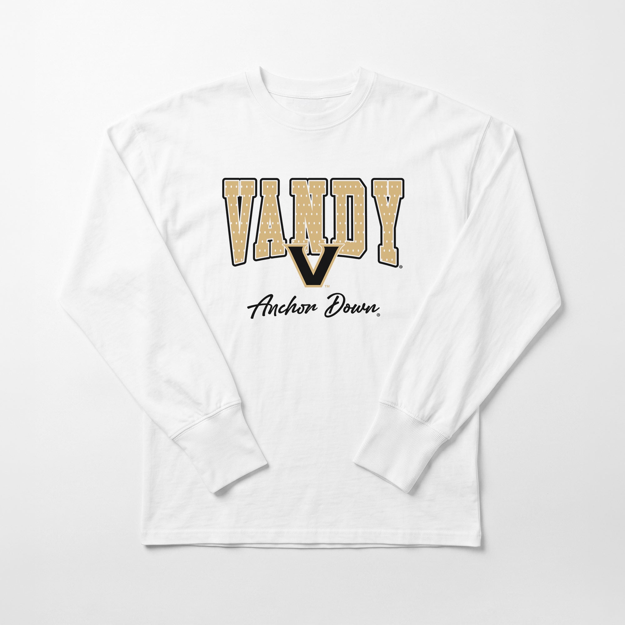 VANDERBILT COMMODORES SWEET SPOT ESSENTIAL RELAXED FIT LONG SLEEVE TEE