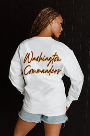WASHINGTON COMMANDERS DOUBLE MOVE OVERSIZED MIDWEIGHT LONG SLEEVE TEE