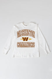 WASHINGTON COMMANDERS Mind Games Oversized Long-Sleeve Tee