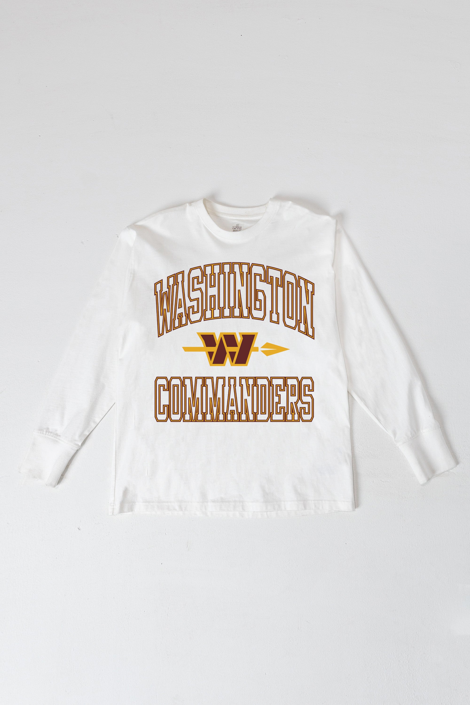 WASHINGTON COMMANDERS Mind Games Oversized Long-Sleeve Tee