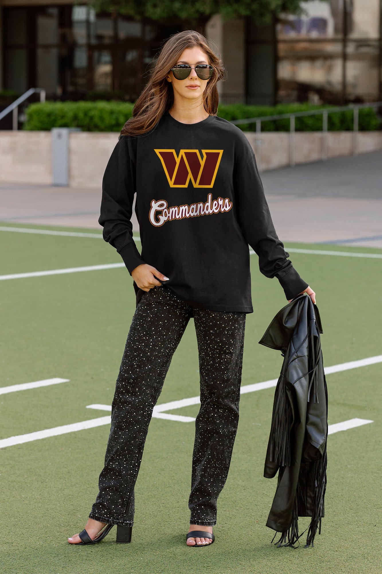 WASHINGTON COMMANDERS HONOR ROLL ESSENTIAL RELAXED FIT LONG SLEEVE TEE