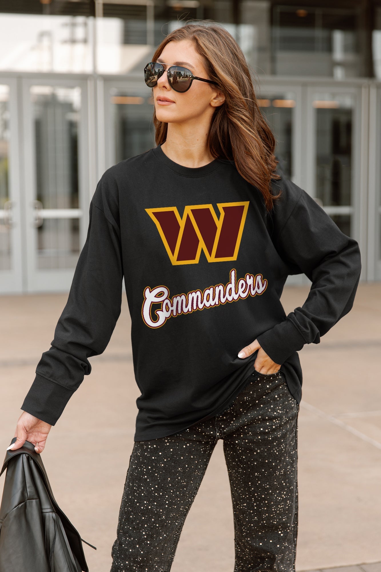 WASHINGTON COMMANDERS HONOR ROLL ESSENTIAL RELAXED FIT LONG SLEEVE TEE