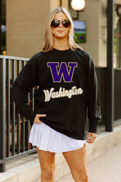 WASHINGTON HUSKIES HONOR ROLL ESSENTIAL RELAXED FIT LONG SLEEVE TEE