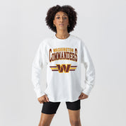 WASHINGTON COMMANDERS SWIFT STRIKE ESSENTIAL RELAXED FIT LONG SLEEVE TEE