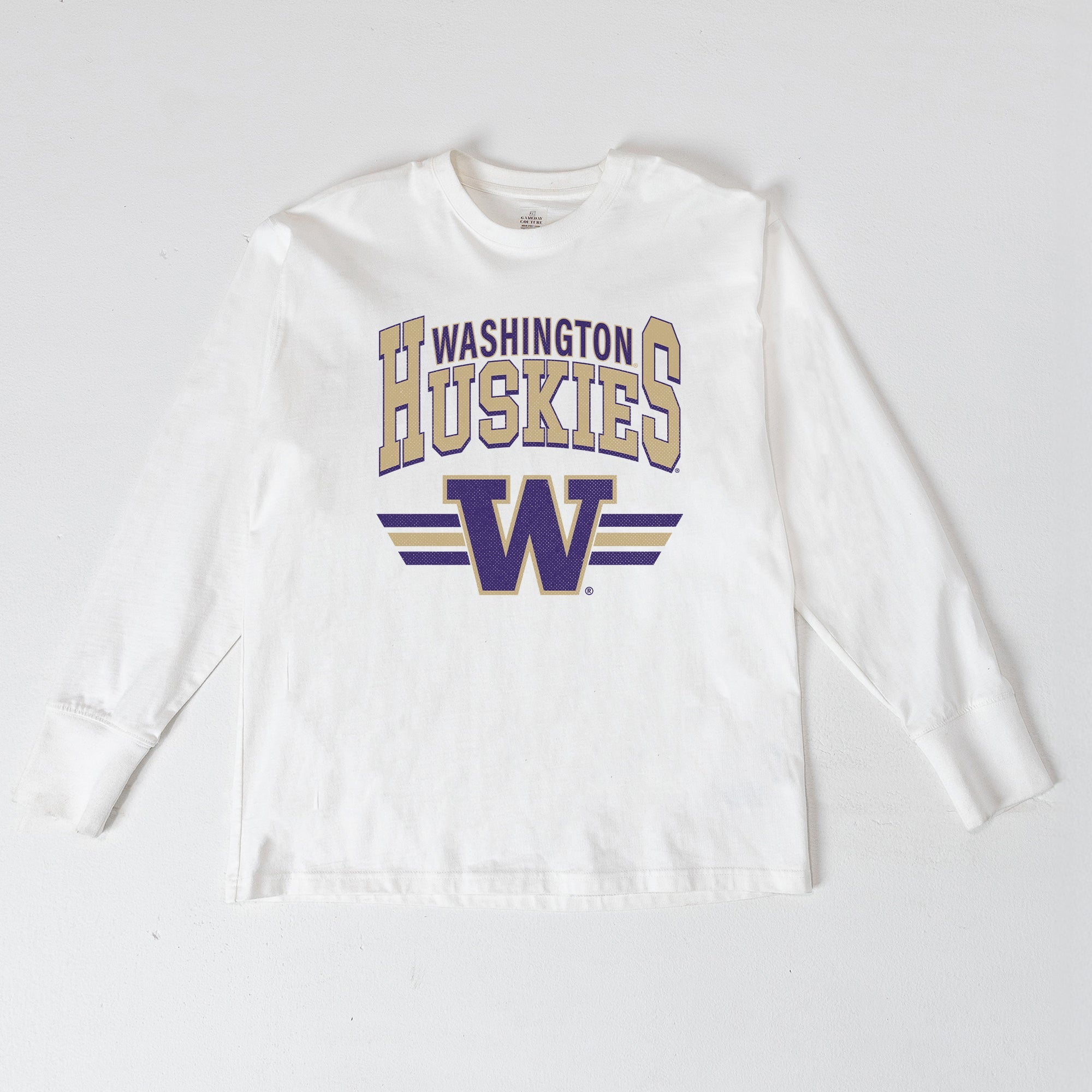 WASHINGTON HUSKIES SWIFT STRIKE ESSENTIAL RELAXED FIT LONG SLEEVE TEE