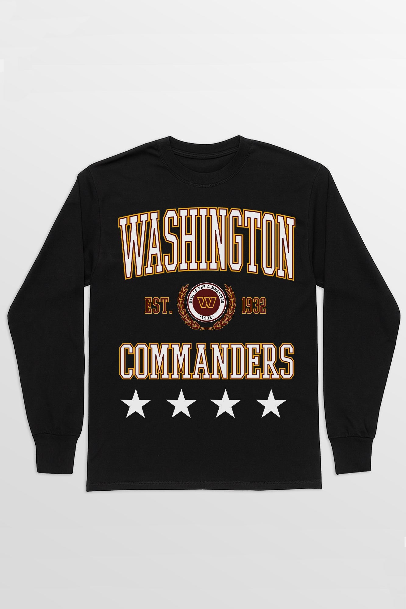 WASHINGTON COMMANDERS EVERYDAY STAR ESSENTIAL RELAXED FIT LONG SLEEVE TEE