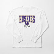 WASHINGTON HUSKIES SWEET SPOT ESSENTIAL RELAXED FIT LONG SLEEVE TEE