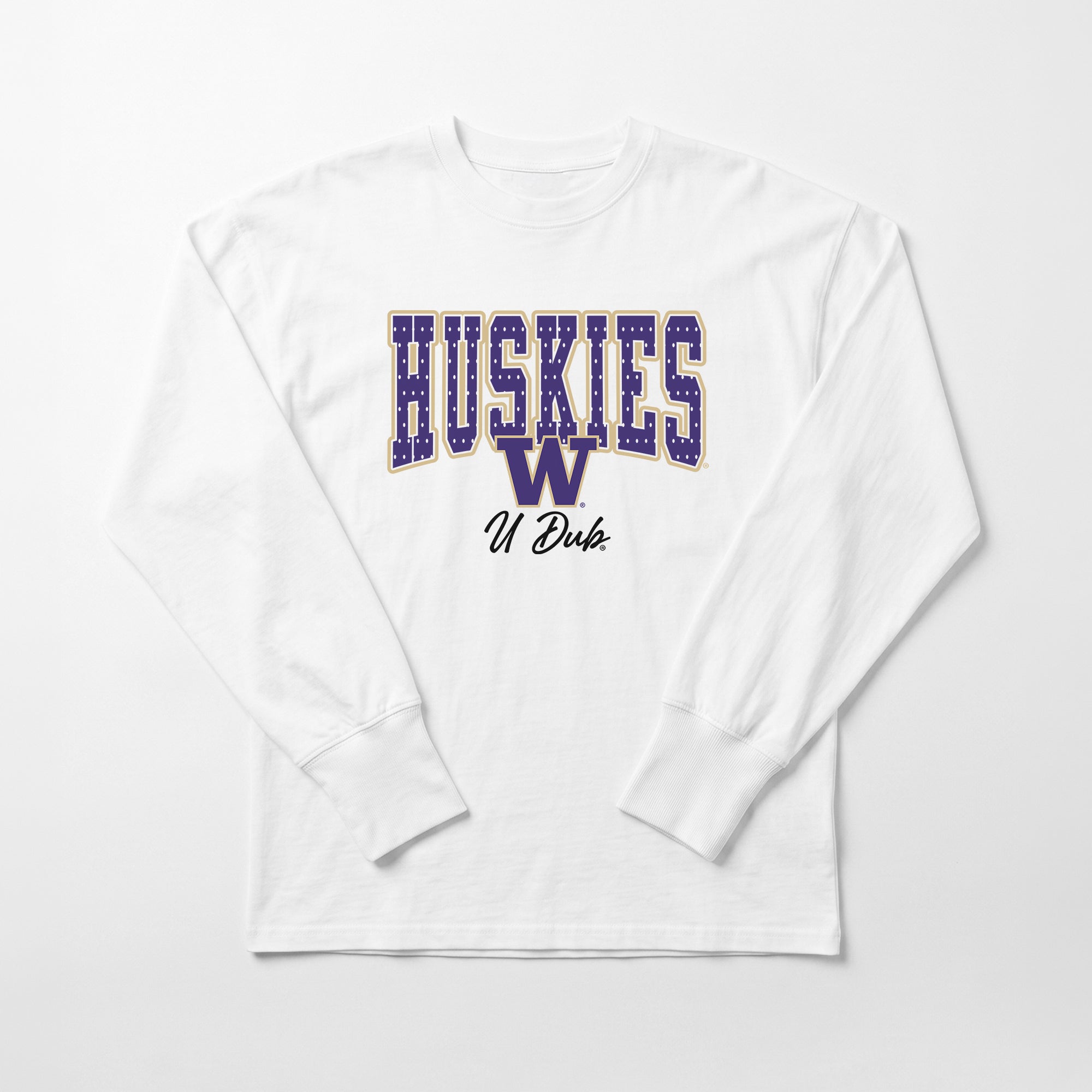 WASHINGTON HUSKIES SWEET SPOT ESSENTIAL RELAXED FIT LONG SLEEVE TEE