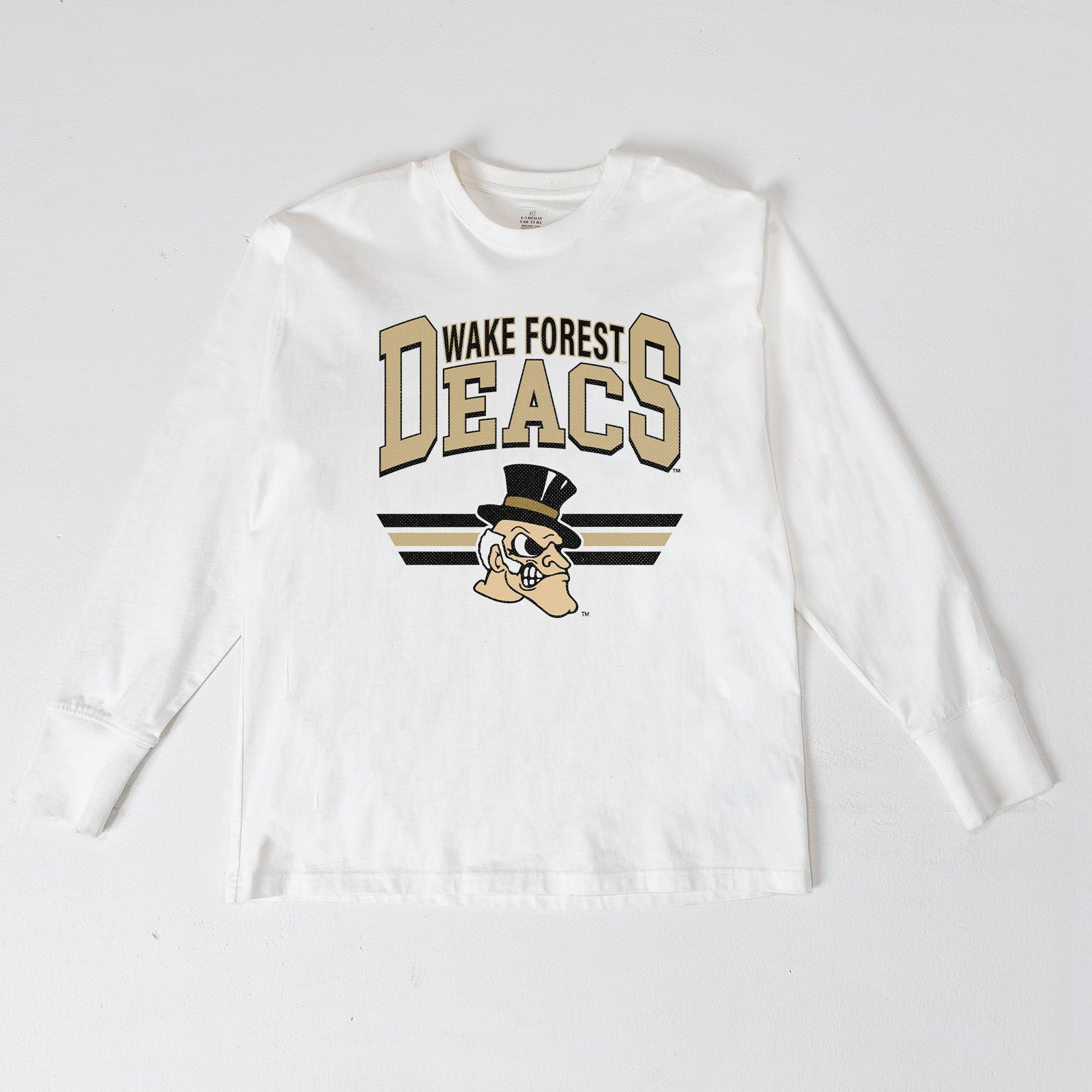 WAKE FOREST DEMON DEACONS SWIFT STRIKE ESSENTIAL RELAXED FIT LONG SLEEVE TEE