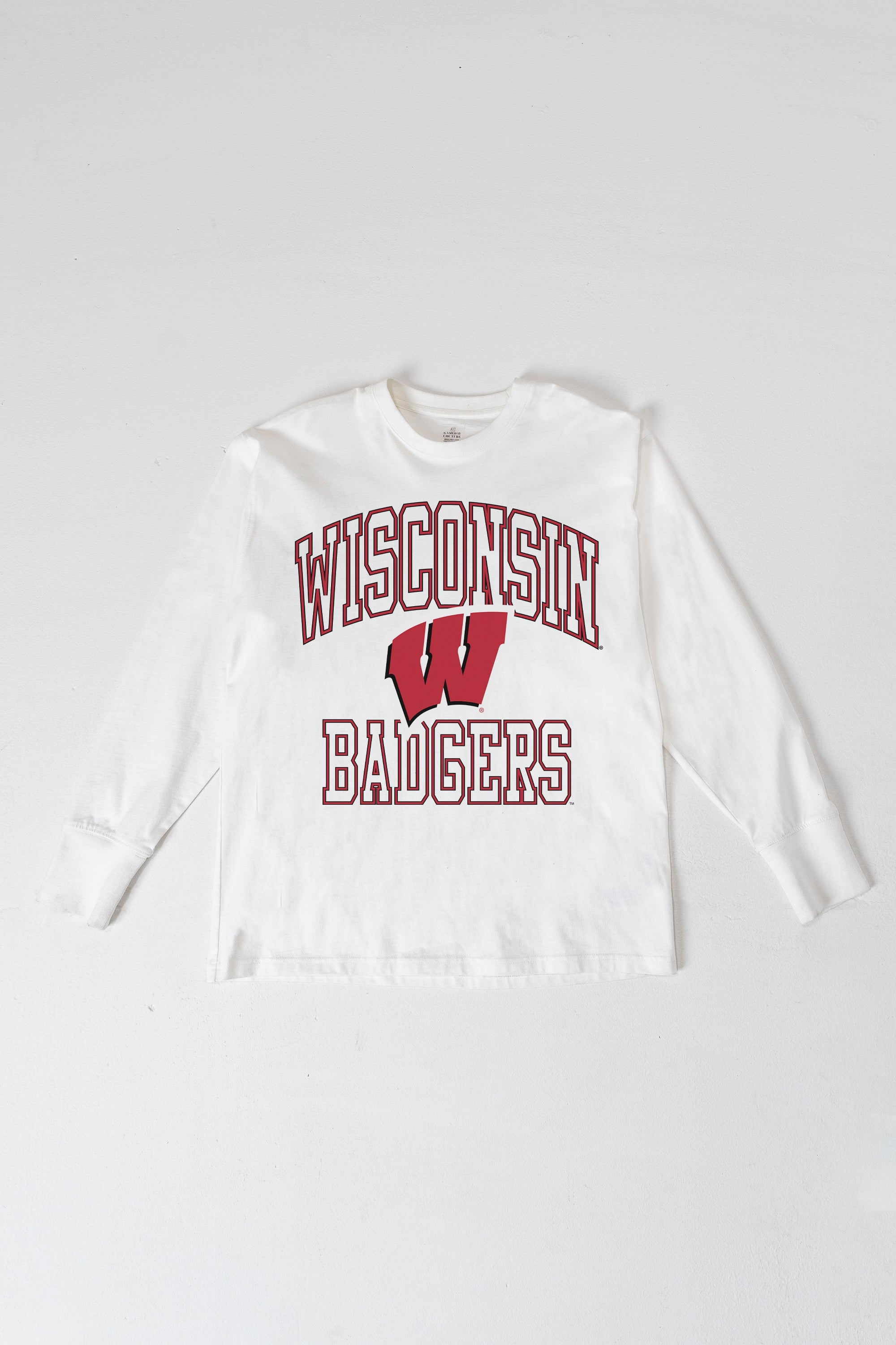 WISCONSIN BADGERS MIND GAMES OVERSIZED MIDWEIGHT LONG SLEEVE TEE