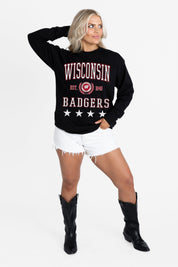 WISCONSIN BADGERS EVERYDAY STAR ESSENTIAL RELAXED FIT LONG SLEEVE TEE