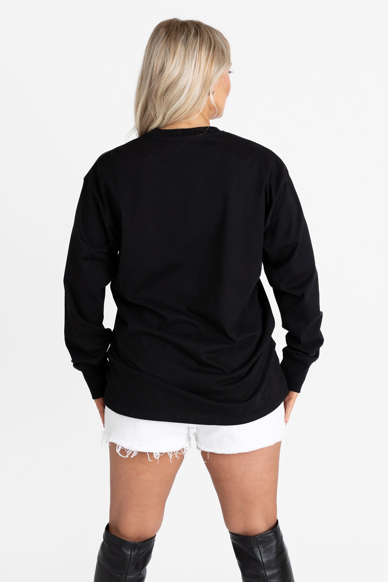 WISCONSIN BADGERS EVERYDAY STAR ESSENTIAL RELAXED FIT LONG SLEEVE TEE