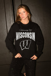 WISCONSIN BADGERS BOLD AMBITION ESSENTIAL RELAXED FIT LONG SLEEVE TEE