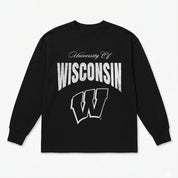 WISCONSIN BADGERS BOLD AMBITION ESSENTIAL RELAXED FIT LONG SLEEVE TEE