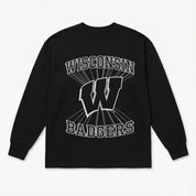 WISCONSIN BADGERS SPOTLIGHT ESSENTIAL RELAXED FIT LONG SLEEVE TEE