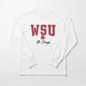 WASHINGTON STATE COUGARS SWEET SPOT ESSENTIAL RELAXED FIT LONG SLEEVE TEE
