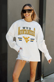 WEST VIRGINIA MOUNTAINEERS SWIFT STRIKE ESSENTIAL RELAXED FIT LONG SLEEVE TEE