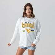 WEST VIRGINIA MOUNTAINEERS SWIFT STRIKE ESSENTIAL RELAXED FIT LONG SLEEVE TEE