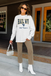 WEST VIRGINIA MOUNTAINEERS SWEET SPOT ESSENTIAL RELAXED FIT LONG SLEEVE TEE