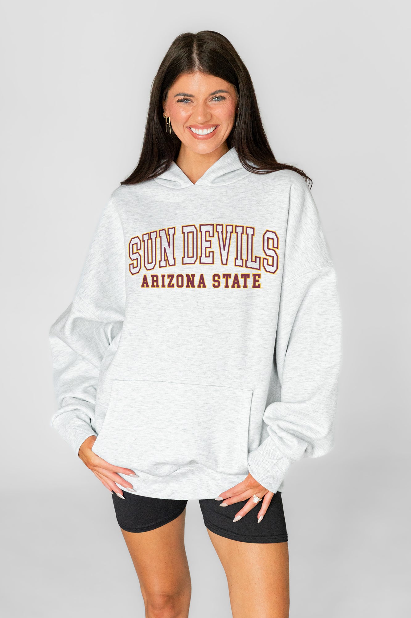 ARIZONA STATE SUN DEVILS DAILY GRIND OVERSIZED PREMIUM WEIGHT UNISEX HOODIE