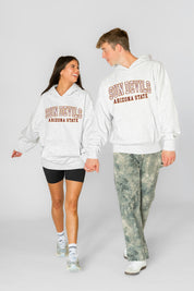 ARIZONA STATE SUN DEVILS DAILY GRIND OVERSIZED PREMIUM WEIGHT UNISEX HOODIE