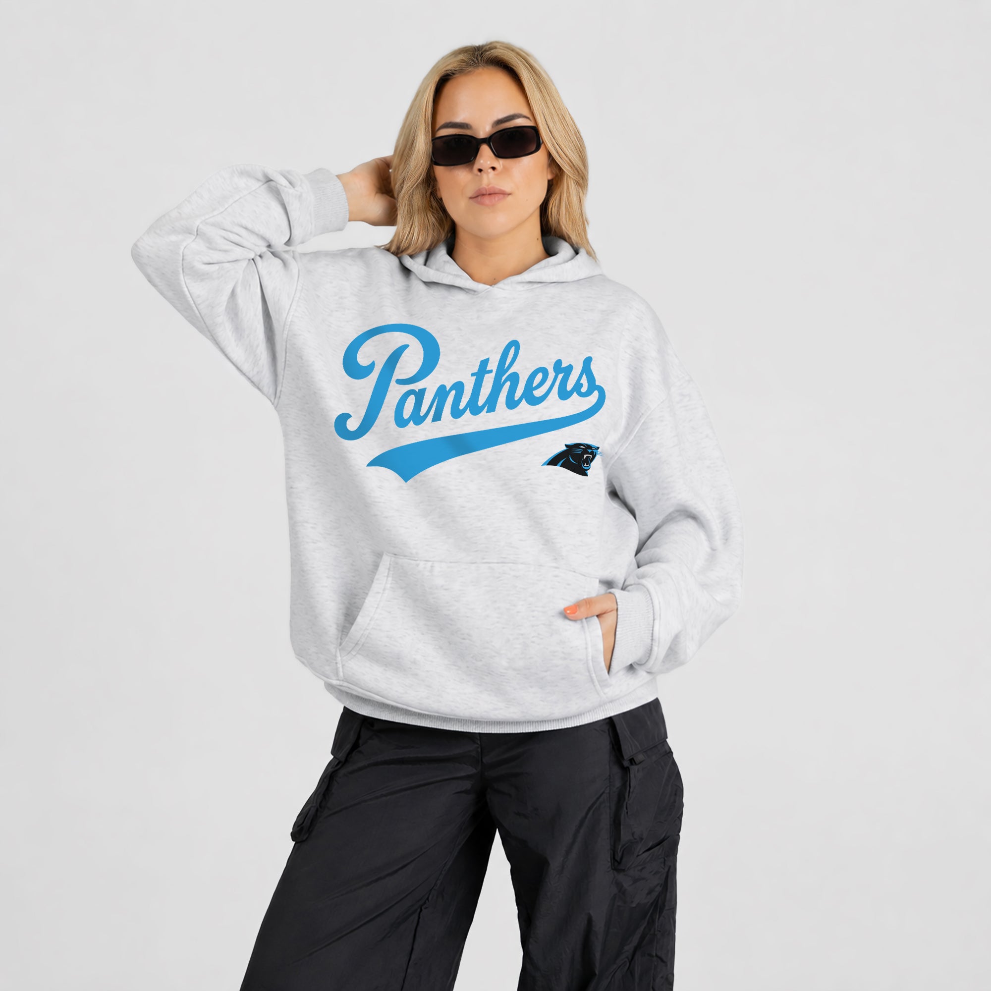CAROLINA PANTHERS BIG ENERGY OVERSIZED PREMIUM WEIGHT HOODIE
