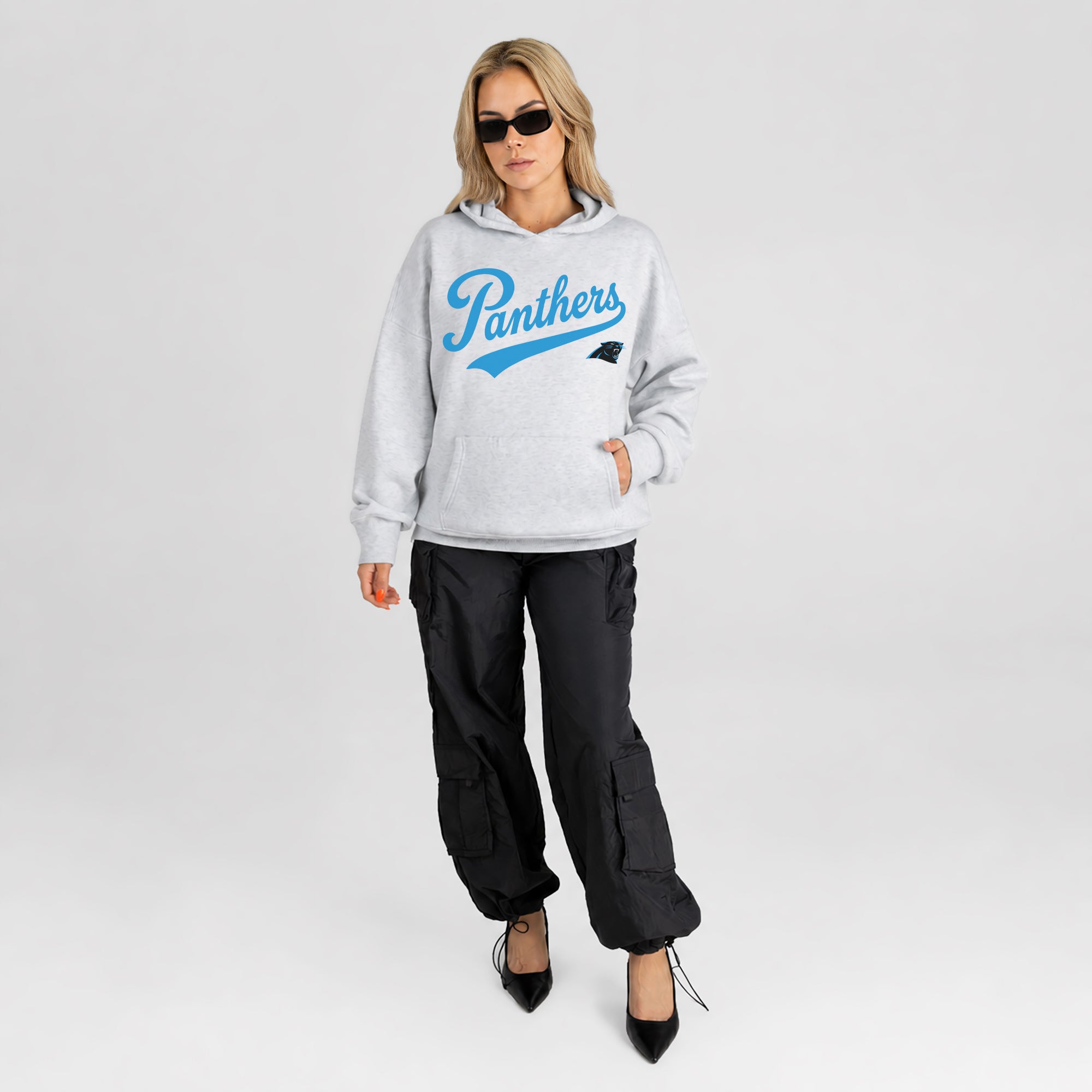 CAROLINA PANTHERS BIG ENERGY OVERSIZED PREMIUM WEIGHT HOODIE