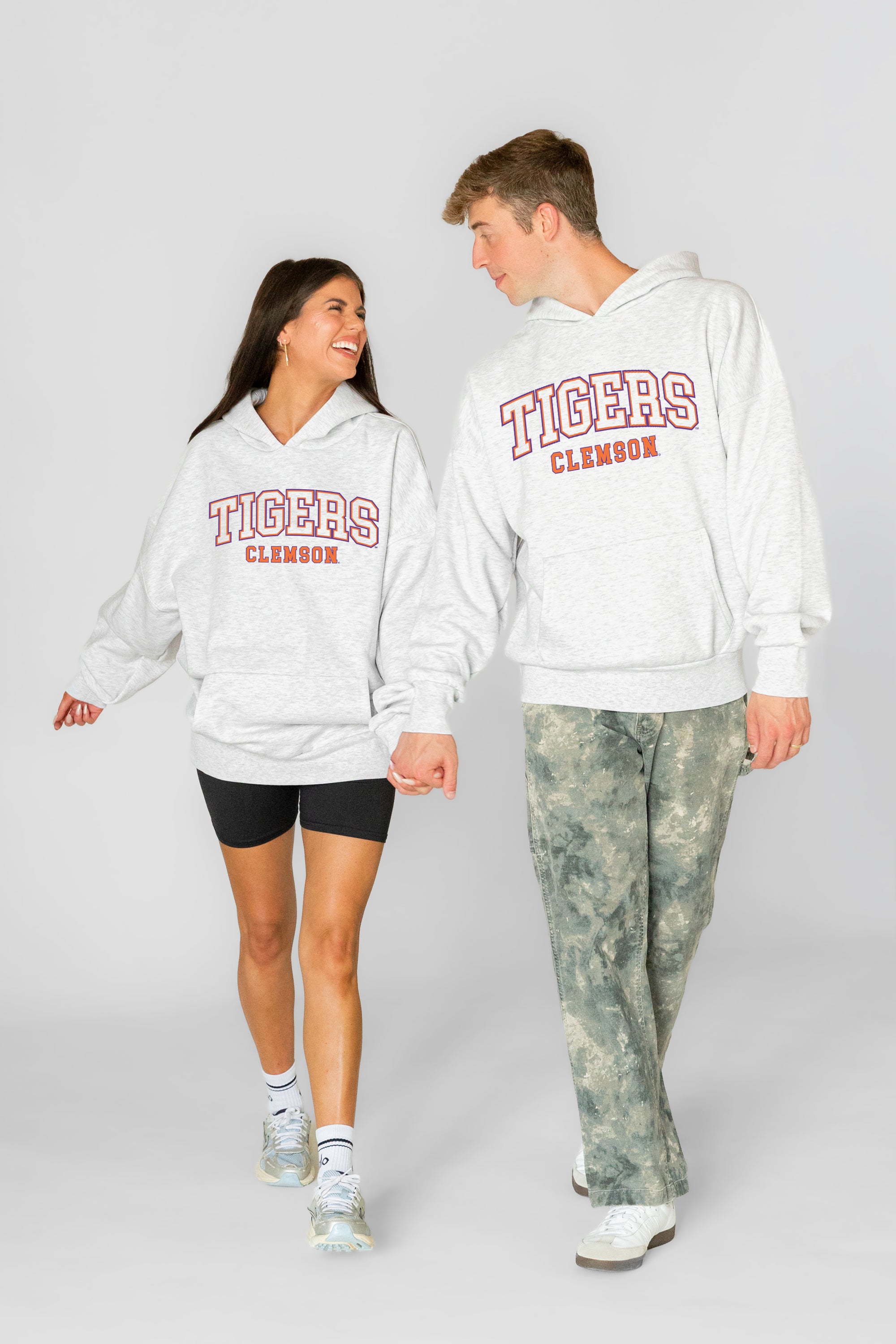 CLEMSON TIGERS DAILY GRIND OVERSIZED PREMIUM WEIGHT UNISEX HOODIE