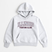 ILLINOIS FIGHTING ILLINI DAILY GRIND OVERSIZED PREMIUM WEIGHT UNISEX HOODIE