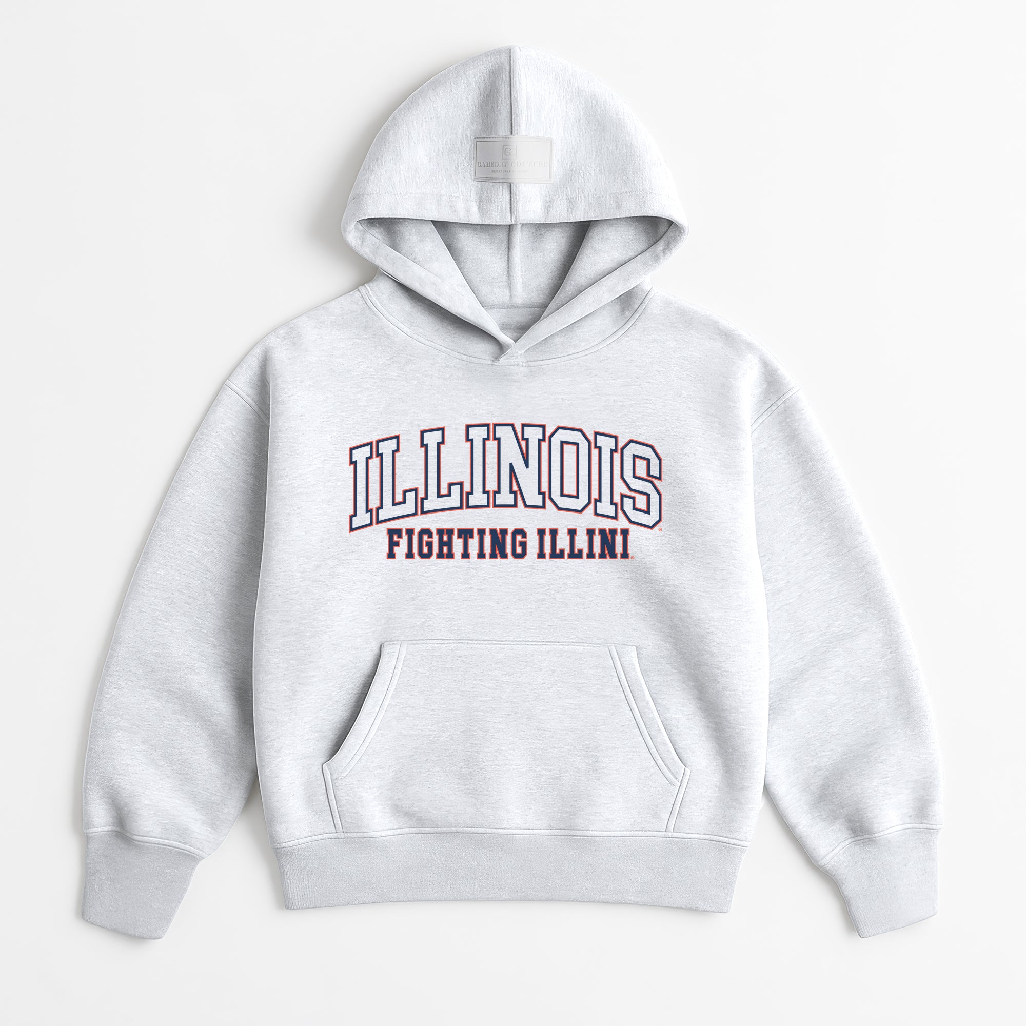 ILLINOIS FIGHTING ILLINI DAILY GRIND OVERSIZED PREMIUM WEIGHT UNISEX HOODIE