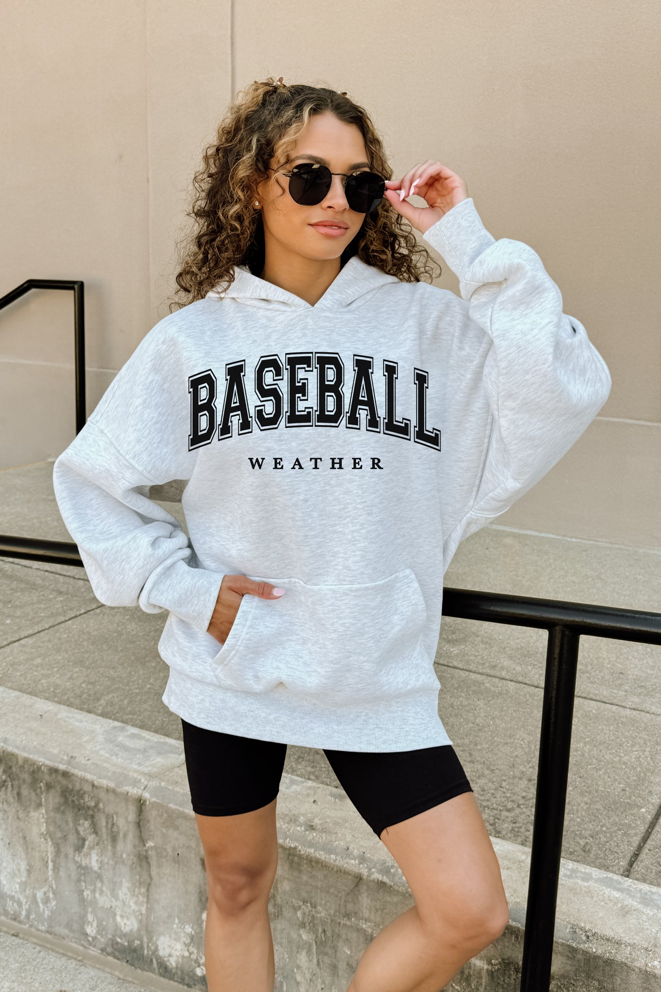 BASEBALL WEATHER OVERSIZED PREMIUM WEIGHT HOODIE