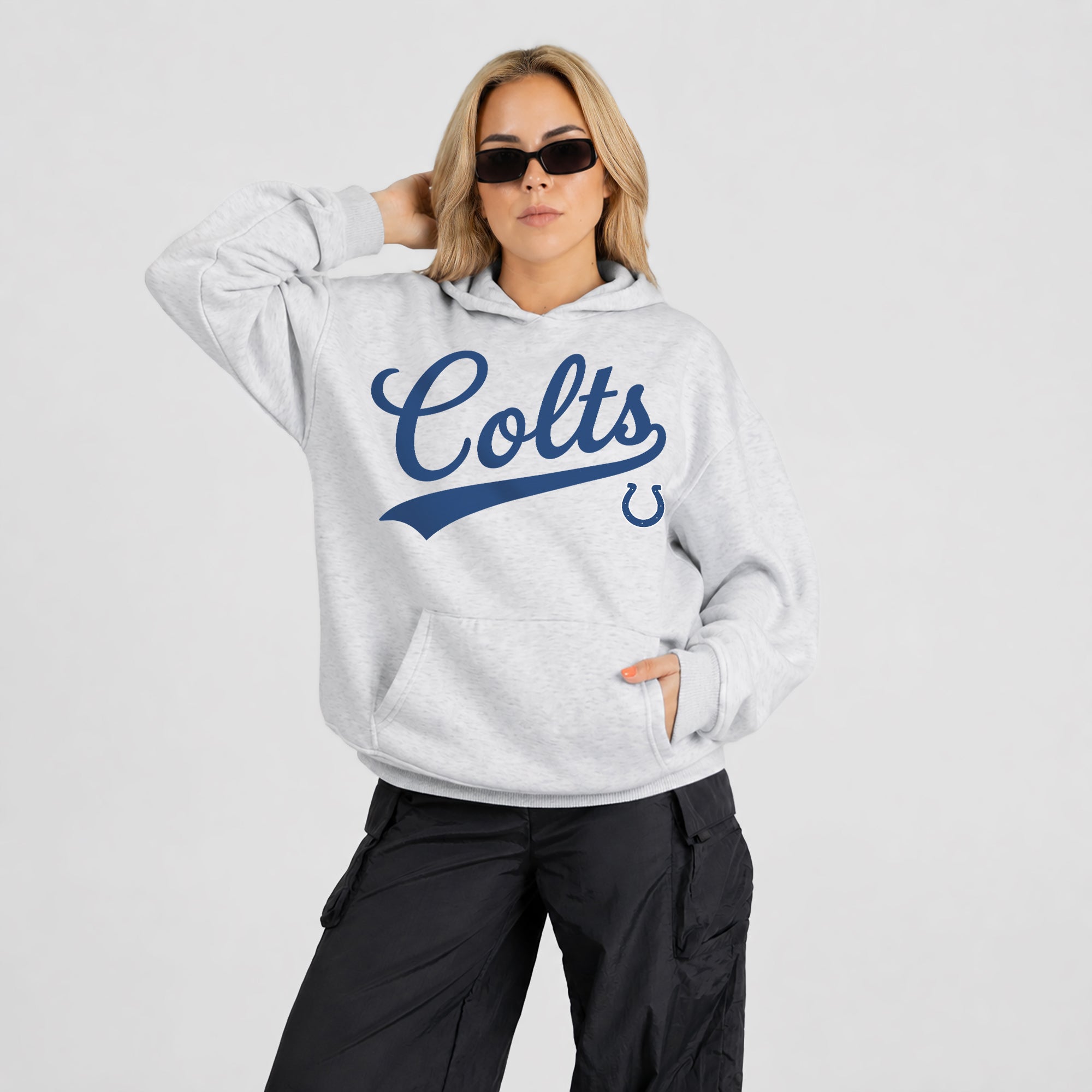 INDIANAPOLIS COLTS BIG ENERGY OVERSIZED PREMIUM WEIGHT HOODIE