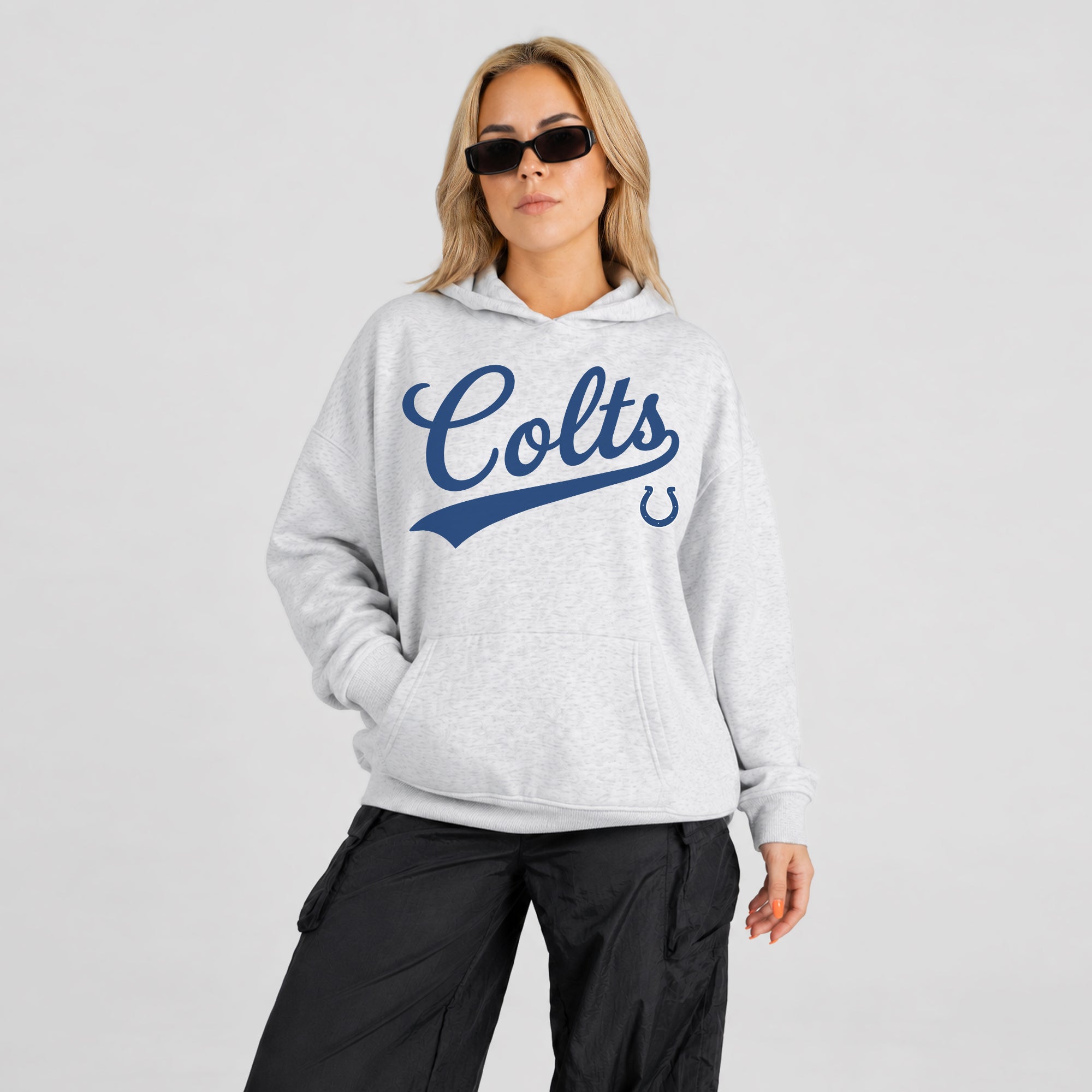 INDIANAPOLIS COLTS BIG ENERGY OVERSIZED PREMIUM WEIGHT HOODIE