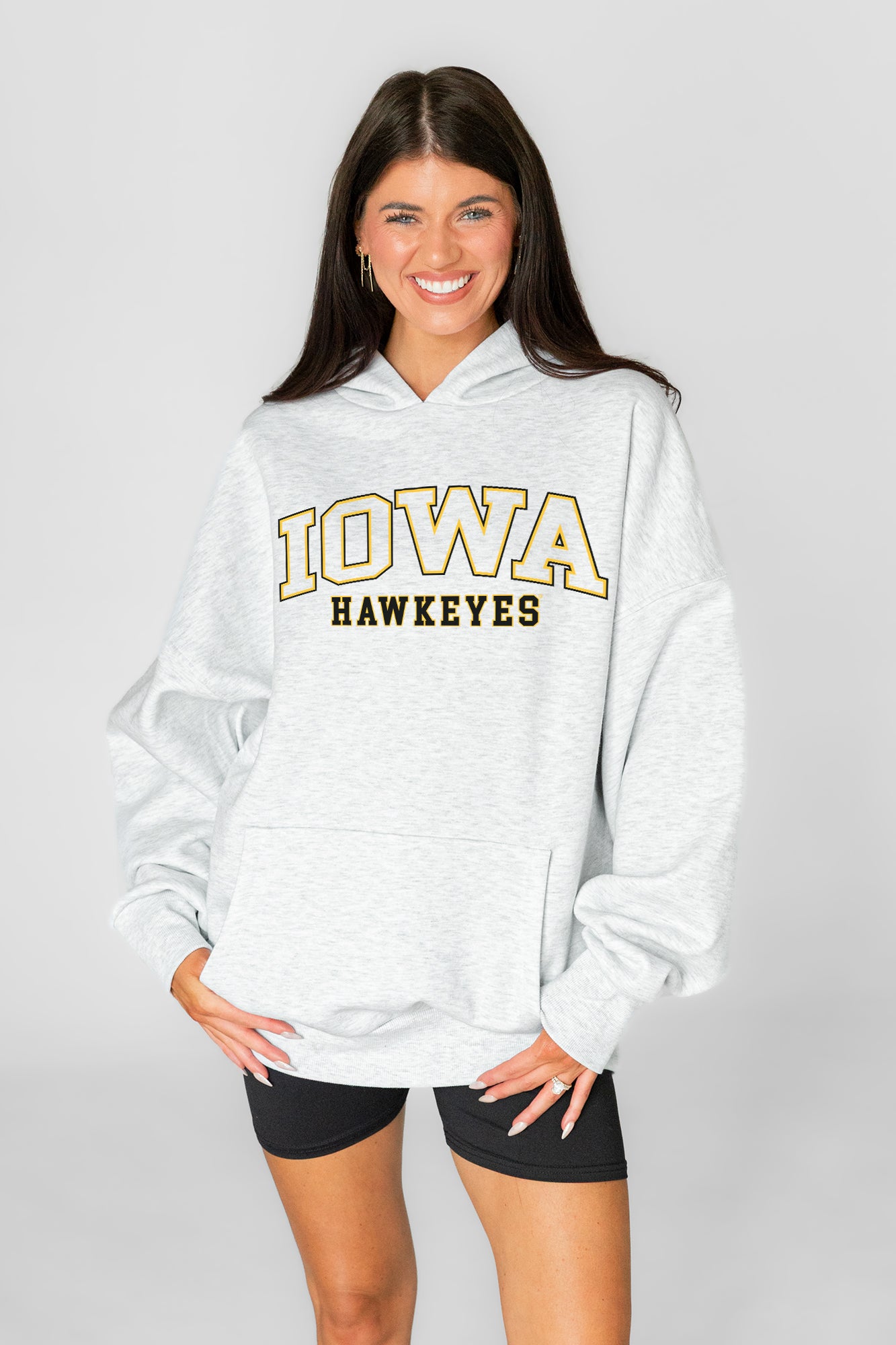 IOWA HAWKEYES DAILY GRIND OVERSIZED PREMIUM WEIGHT UNISEX HOODIE