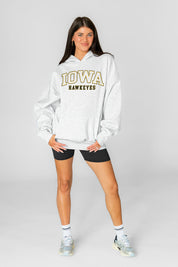 IOWA HAWKEYES DAILY GRIND OVERSIZED PREMIUM WEIGHT UNISEX HOODIE