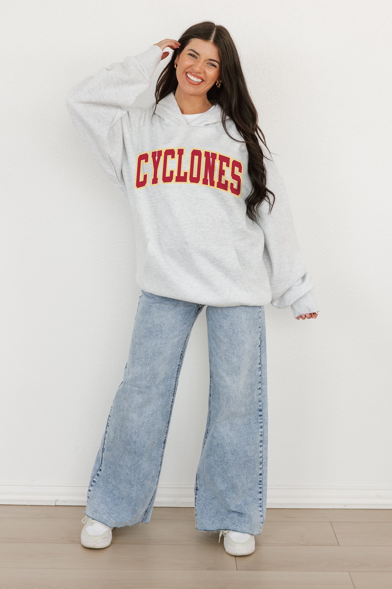 IOWA STATE CYCLONES WINNING LOOK OVERSIZED PREMIUM WEIGHT HOODIE BY MADI PREWETT TROUTT