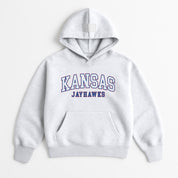 KANSAS JAYHAWKS DAILY GRIND OVERSIZED PREMIUM WEIGHT UNISEX HOODIE