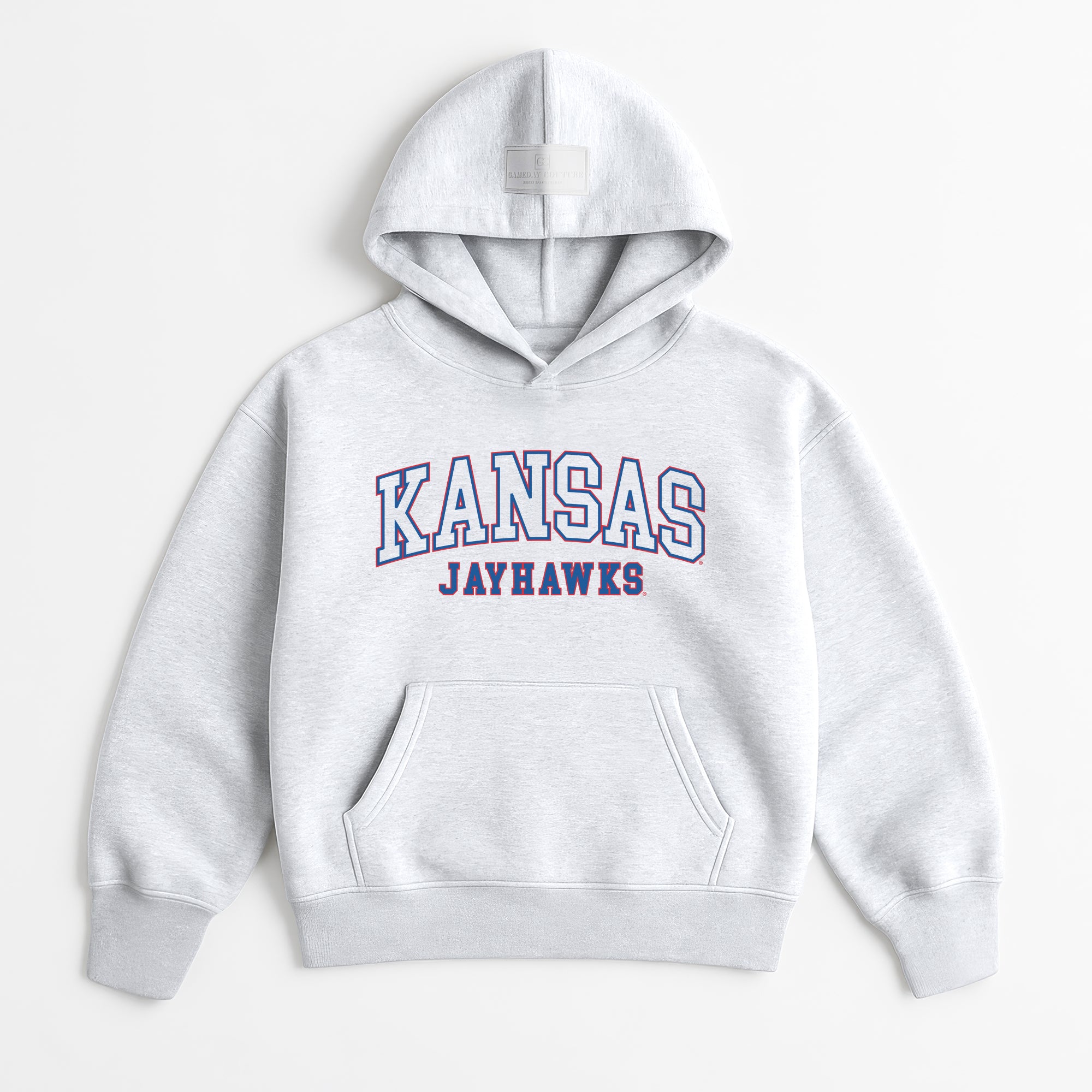KANSAS JAYHAWKS DAILY GRIND OVERSIZED PREMIUM WEIGHT UNISEX HOODIE