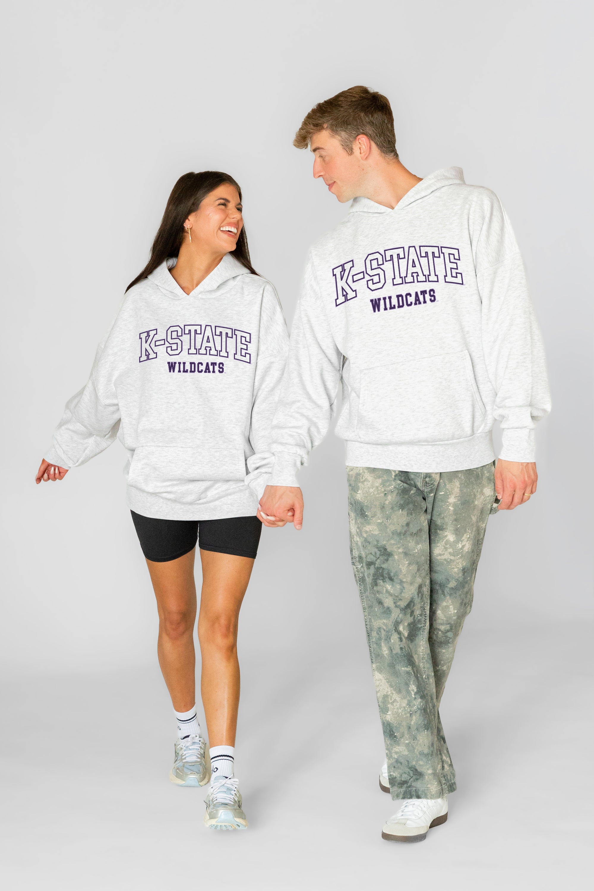 KANSAS STATE WILDCATS DAILY GRIND OVERSIZED PREMIUM WEIGHT UNISEX HOODIE