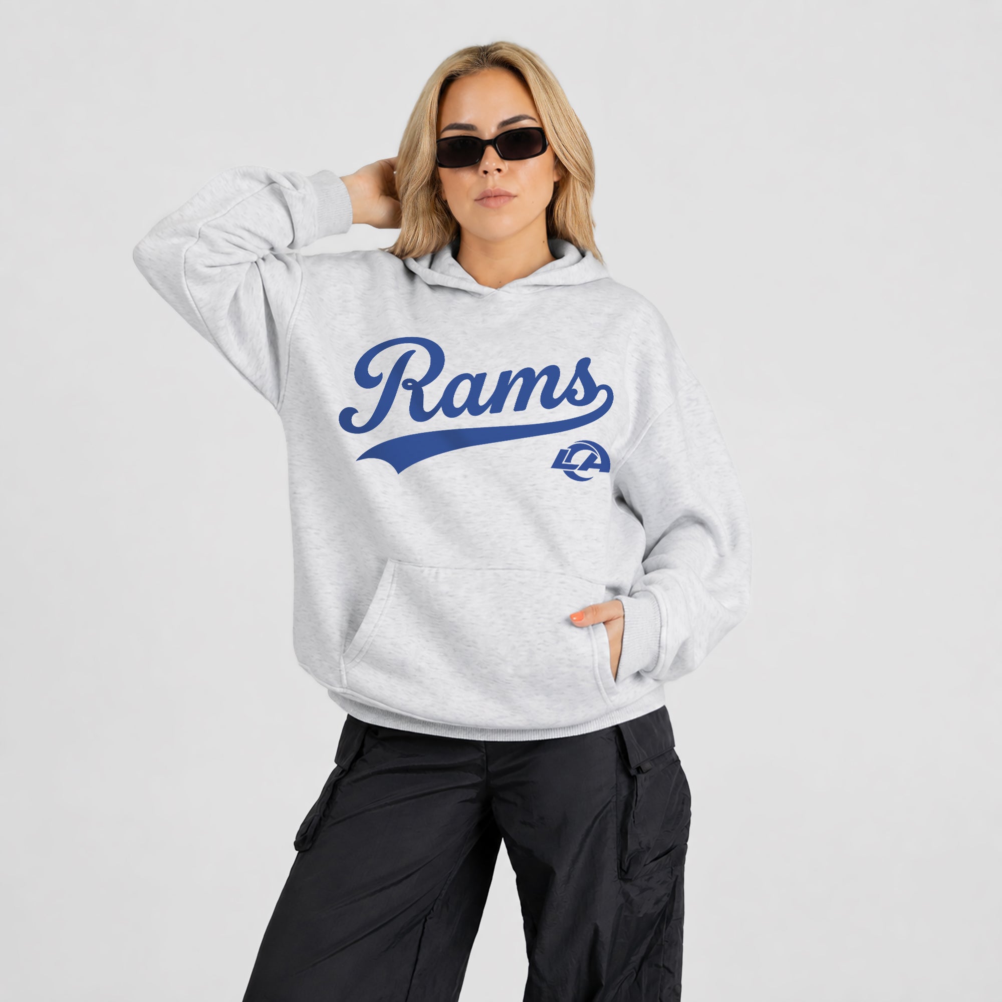 LOS ANGELES RAMS BIG ENERGY OVERSIZED PREMIUM WEIGHT HOODIE