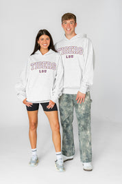 LSU TIGERS DAILY GRIND OVERSIZED PREMIUM WEIGHT UNISEX HOODIE