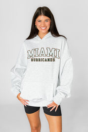 MIAMI HURRICANES DAILY GRIND OVERSIZED PREMIUM WEIGHT UNISEX HOODIE