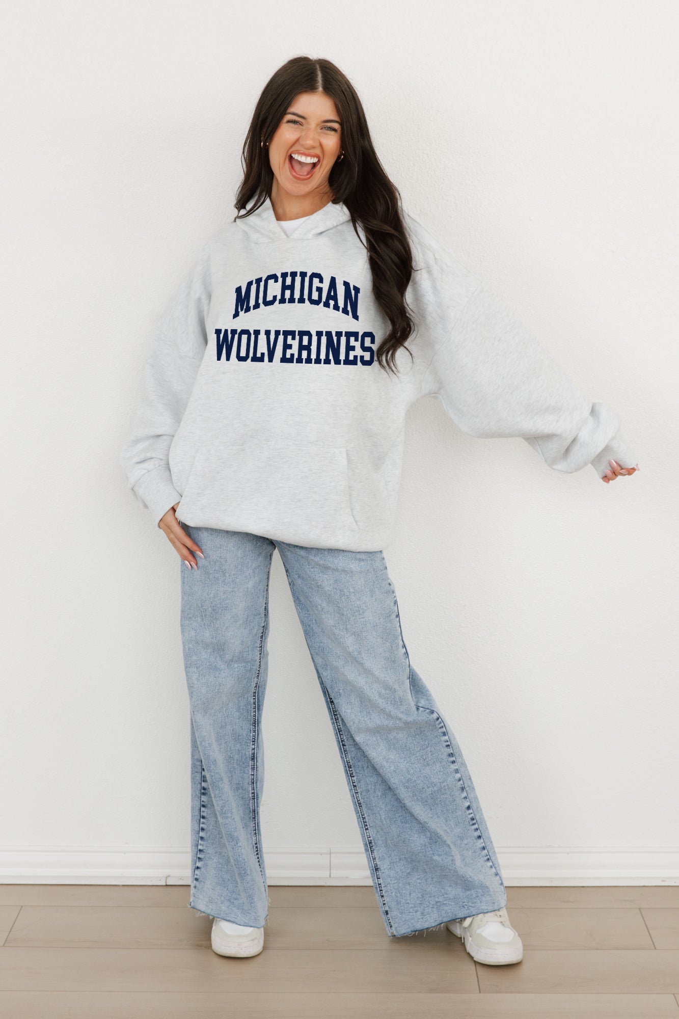 MICHIGAN WOLVERINES All-Star Style Oversized Hoodie By Madi Prewett Troutt