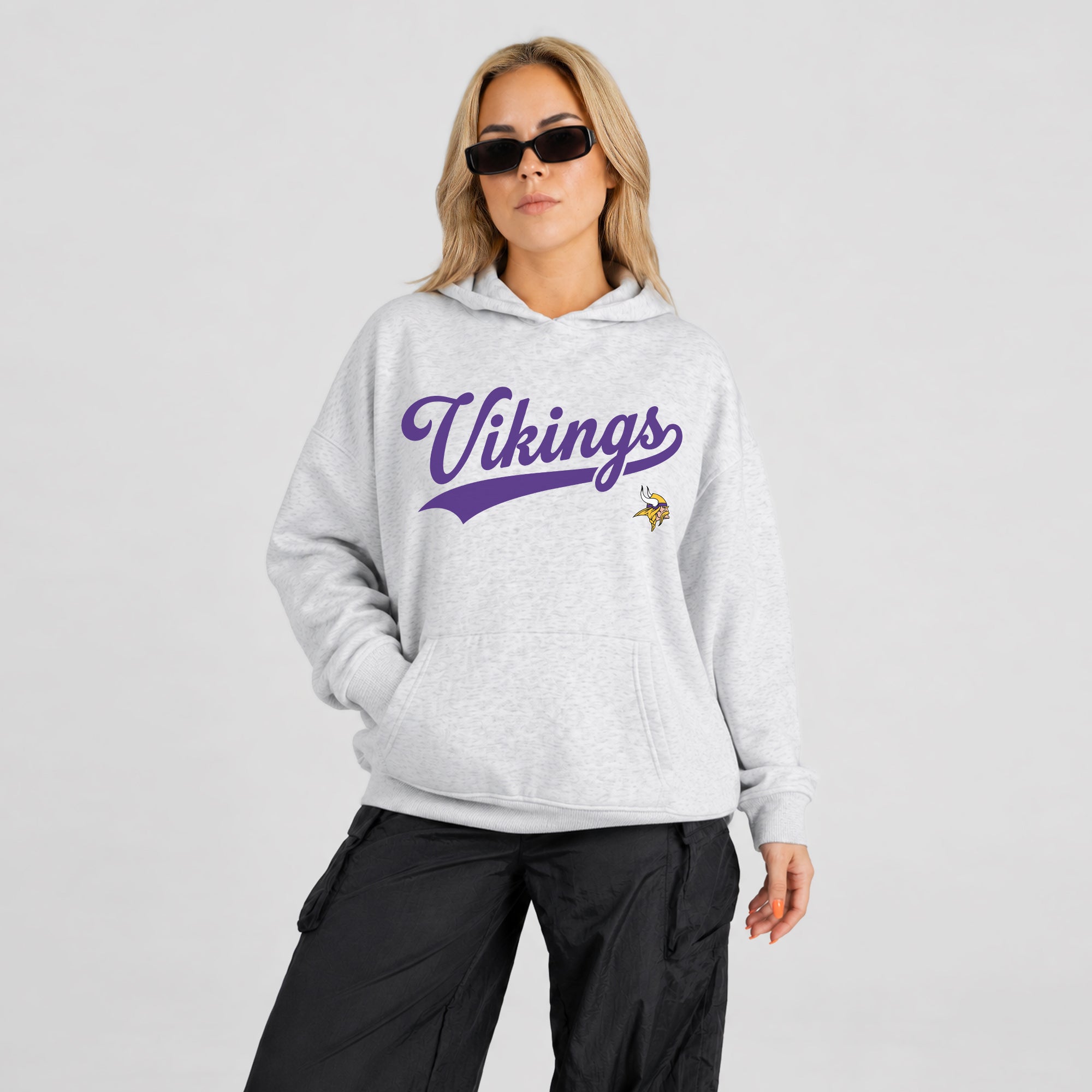 MINNESOTA VIKINGS BIG ENERGY OVERSIZED PREMIUM WEIGHT HOODIE