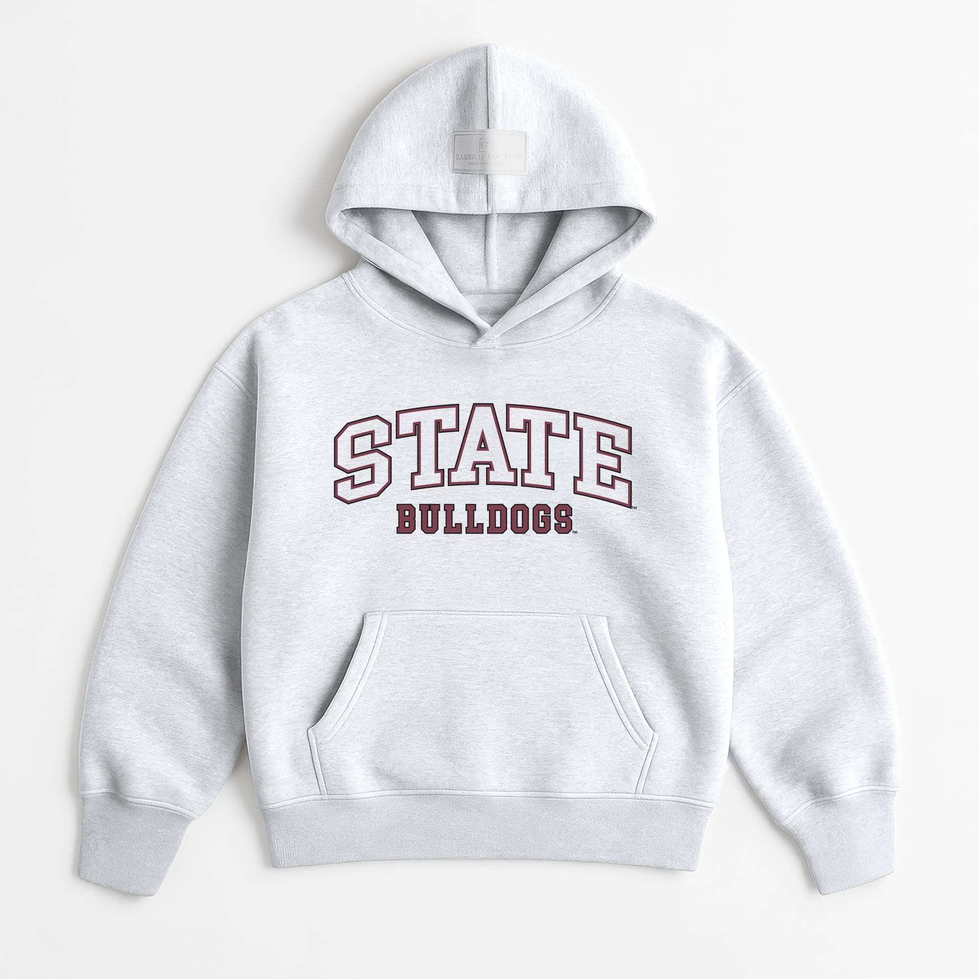 MISSISSIPPI STATE BULLDOGS DAILY GRIND OVERSIZED PREMIUM WEIGHT UNISEX HOODIE
