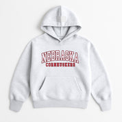 NEBRASKA CORNHUSKERS DAILY GRIND OVERSIZED PREMIUM WEIGHT UNISEX HOODIE